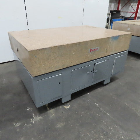 Starrett Grade AA Crystal Pink 72" x 48" x 12" Granite Surface Laboratory Plate