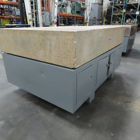 Starrett Grade AA Crystal Pink 72" x 48" x 12" Granite Surface Laboratory Plate
