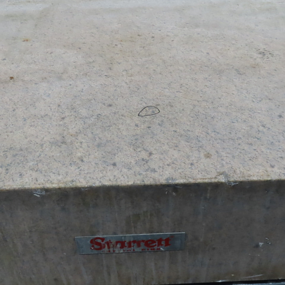 Starrett Grade AA Crystal Pink 72" x 48" x 12" Granite Surface Laboratory Plate