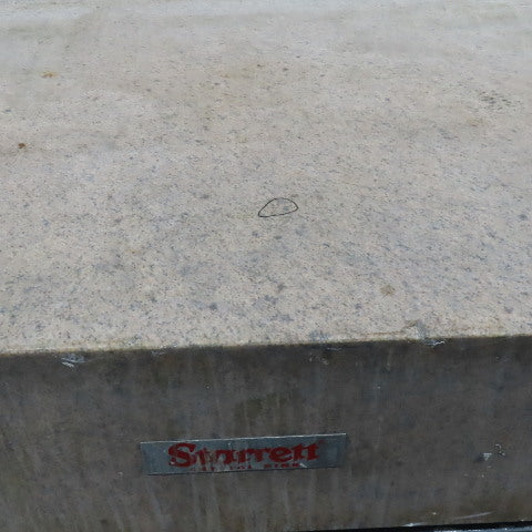 Starrett Grade AA Crystal Pink 72" x 48" x 12" Granite Surface Laboratory Plate
