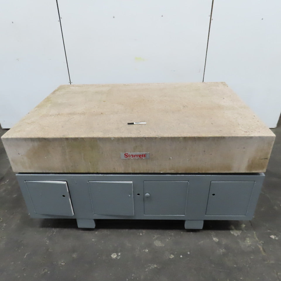 Starrett Grade AA Crystal Pink 72" x 48" x 12" Granite Surface Laboratory Plate