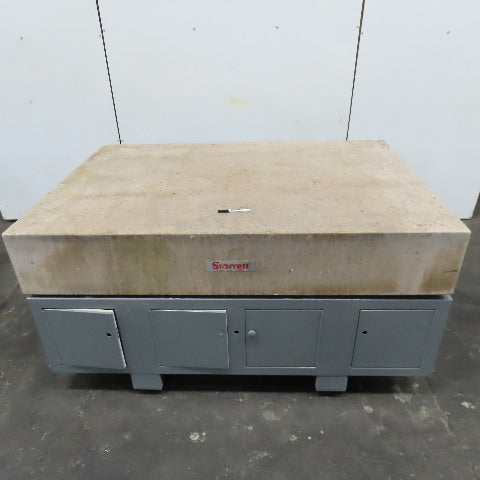 Starrett Grade AA Crystal Pink 72" x 48" x 12" Granite Surface Laboratory Plate