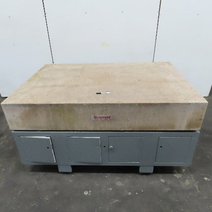 Starrett Grade AA Crystal Pink 72" x 48" x 12" Granite Surface Laboratory Plate