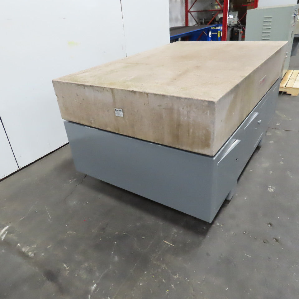 Starrett Grade AA Crystal Pink 72" x 48" x 12" Granite Surface Laboratory Plate