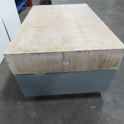 Starrett Grade AA Crystal Pink 72" x 48" x 12" Granite Surface Laboratory Plate