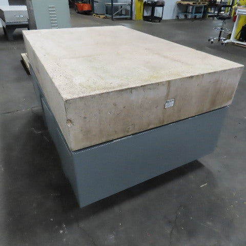 Starrett Grade AA Crystal Pink 72" x 48" x 12" Granite Surface Laboratory Plate