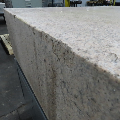 Starrett Grade AA Crystal Pink 72" x 48" x 12" Granite Surface Laboratory Plate