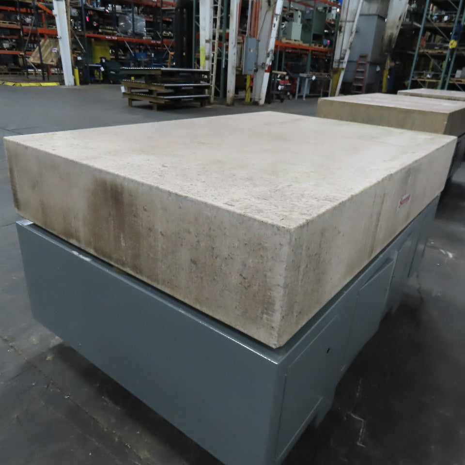 Starrett Grade AA Crystal Pink 72" x 48" x 12" Granite Surface Laboratory Plate