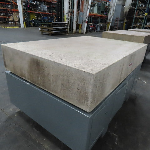 Starrett Grade AA Crystal Pink 72" x 48" x 12" Granite Surface Laboratory Plate