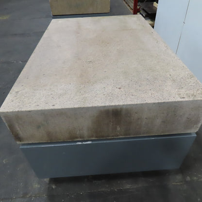 Starrett Grade AA Crystal Pink 72" x 48" x 12" Granite Surface Laboratory Plate