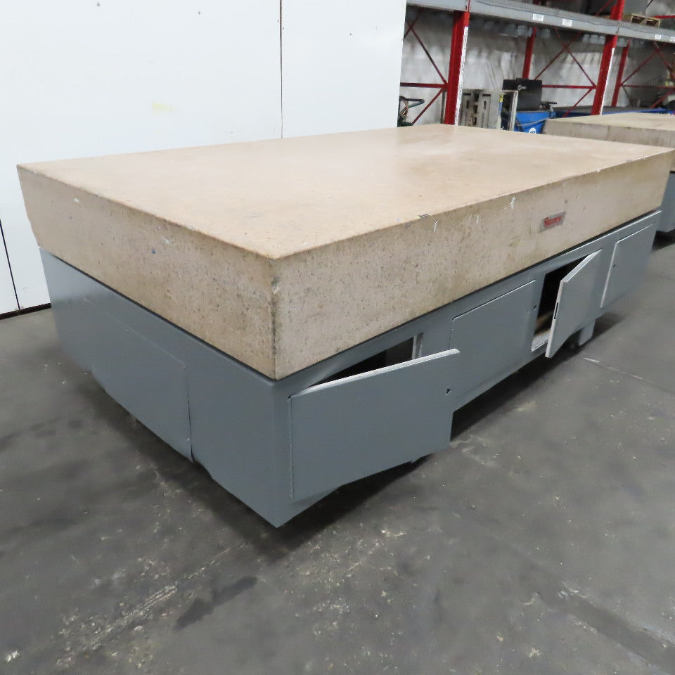 Starrett Grade B Toolroom 108" x 60"' Granite Surface Plate On Storage Base
