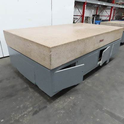 Starrett Grade B Toolroom 108" x 60"' Granite Surface Plate On Storage Base