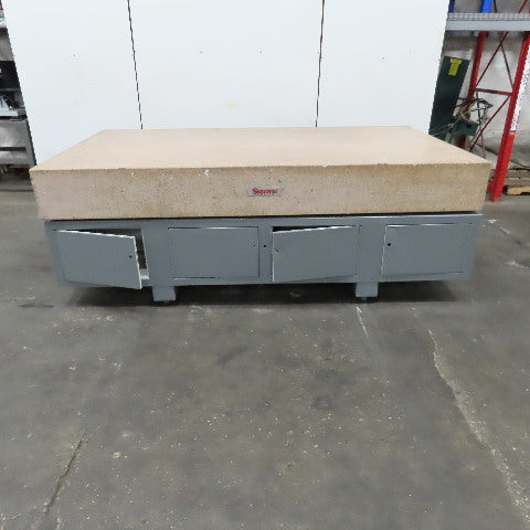 Starrett Grade B Toolroom 108" x 60"' Granite Surface Plate On Storage Base