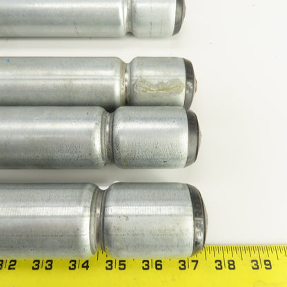 Interroll 1700 1.9" OD Galvanized Conveyor Roller 2-Groove 29" BF Lot Of 9