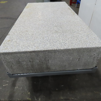 36" x 72" x 12" Thick Salt & Pepper Granite Inspection Surface Plate