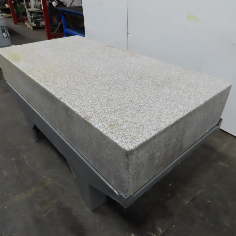 36" x 72" x 12" Thick Salt & Pepper Granite Inspection Surface Plate