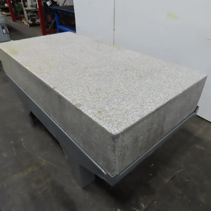 36" x 72" x 12" Thick Salt & Pepper Granite Inspection Surface Plate