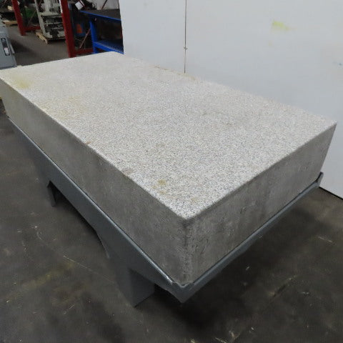 36" x 72" x 12" Thick Salt & Pepper Granite Inspection Surface Plate