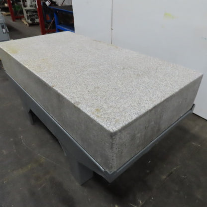 36" x 72" x 12" Thick Salt & Pepper Granite Inspection Surface Plate