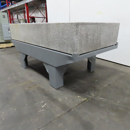 36" x 72" x 12" Thick Salt & Pepper Granite Inspection Surface Plate