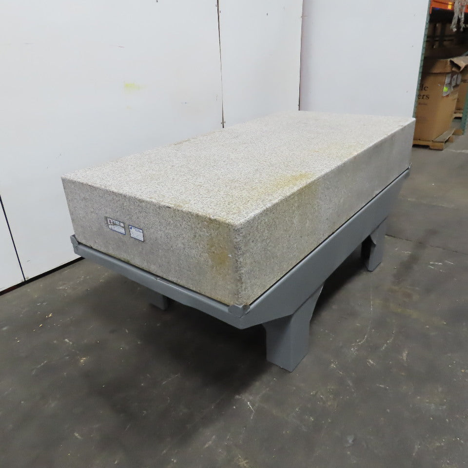 36" x 72" x 12" Thick Salt & Pepper Granite Inspection Surface Plate