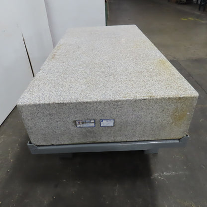 36" x 72" x 12" Thick Salt & Pepper Granite Inspection Surface Plate
