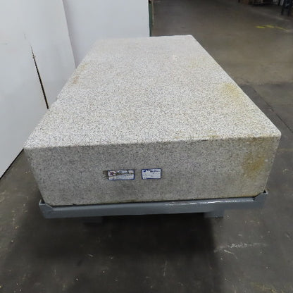 36" x 72" x 12" Thick Salt & Pepper Granite Inspection Surface Plate