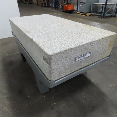 36" x 72" x 12" Thick Salt & Pepper Granite Inspection Surface Plate