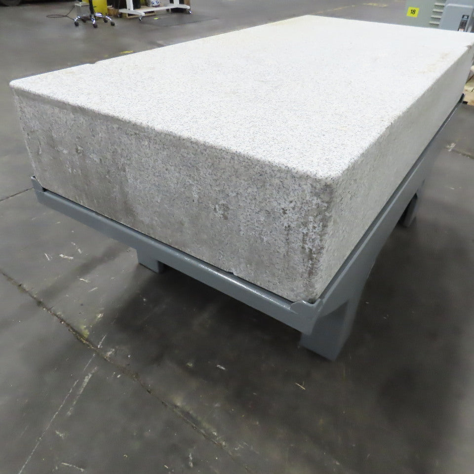 36" x 72" x 12" Thick Salt & Pepper Granite Inspection Surface Plate