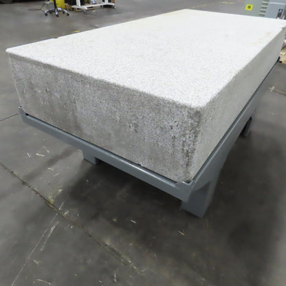 36" x 72" x 12" Thick Salt & Pepper Granite Inspection Surface Plate