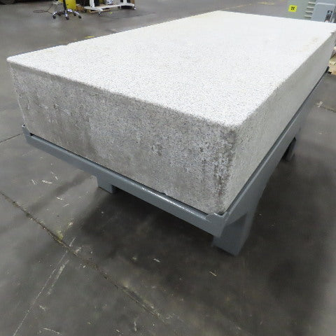 36" x 72" x 12" Thick Salt & Pepper Granite Inspection Surface Plate