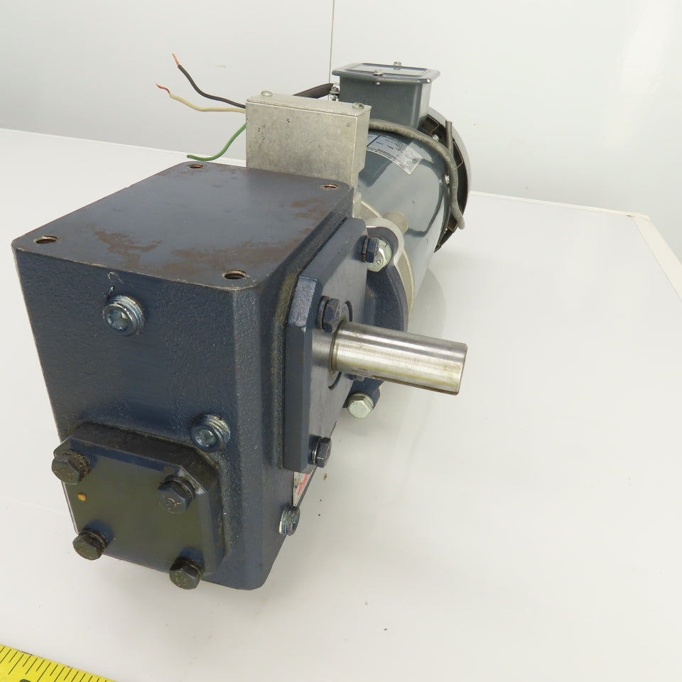Grove BMQ1175-2 5:1 Ratio 3/4HP Left Hand Gear Reducer 90V DC 345RPM Output