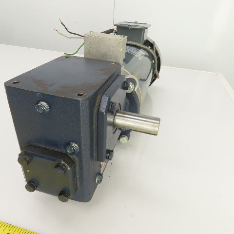Grove BMQ1175-2 5:1 Ratio 3/4HP Left Hand Gear Reducer 90V DC 345RPM Output