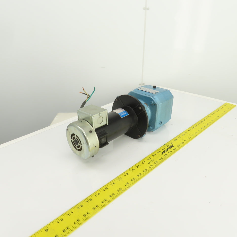 Grove BMCQ13-C 25.6:1 Ratio In-Line Gear Reducer 68RPM Output 1/4HP 90V DC