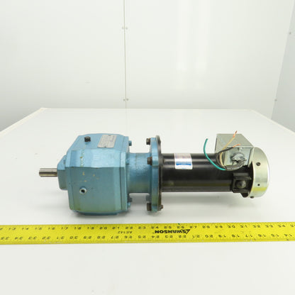 Grove BMCQ13-C 25.6:1 Ratio In-Line Gear Reducer 68RPM Output 1/4HP 90V DC