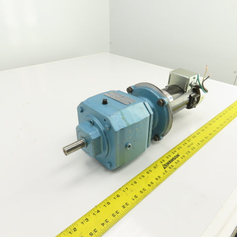Grove BMCQ13-C 25.6:1 Ratio In-Line Gear Reducer 68RPM Output 1/4HP 90V DC