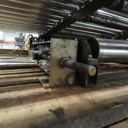 75.5" W x 60" Long Belt Driven Live Roller Conveyor 208-460V 18.5FPM Needs Belt