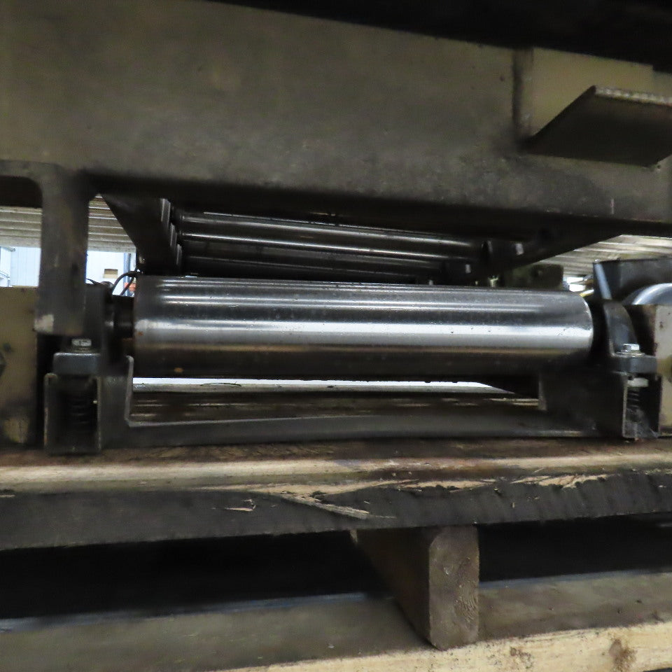 75.5" W x 60" Long Belt Driven Live Roller Conveyor 208-460V 18.5FPM Needs Belt