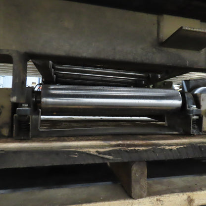 75.5" W x 60" Long Belt Driven Live Roller Conveyor 208-460V 18.5FPM Needs Belt