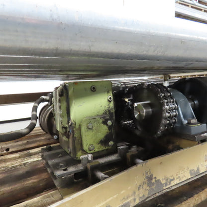 75.5" W x 60" Long Belt Driven Live Roller Conveyor 208-460V 18.5FPM Needs Belt