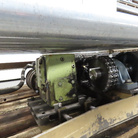 75.5" W x 60" Long Belt Driven Live Roller Conveyor 208-460V 18.5FPM Needs Belt