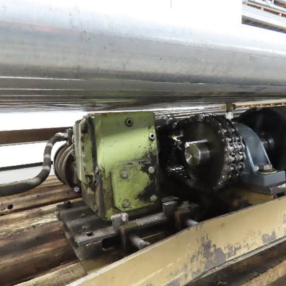 75.5" W x 60" Long Belt Driven Live Roller Conveyor 208-460V 18.5FPM Needs Belt