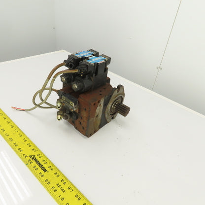 Nachi PI-0B-87-2TSLL1-1486A Hydraulic Index Motor W/ 2 Solenoid Valves