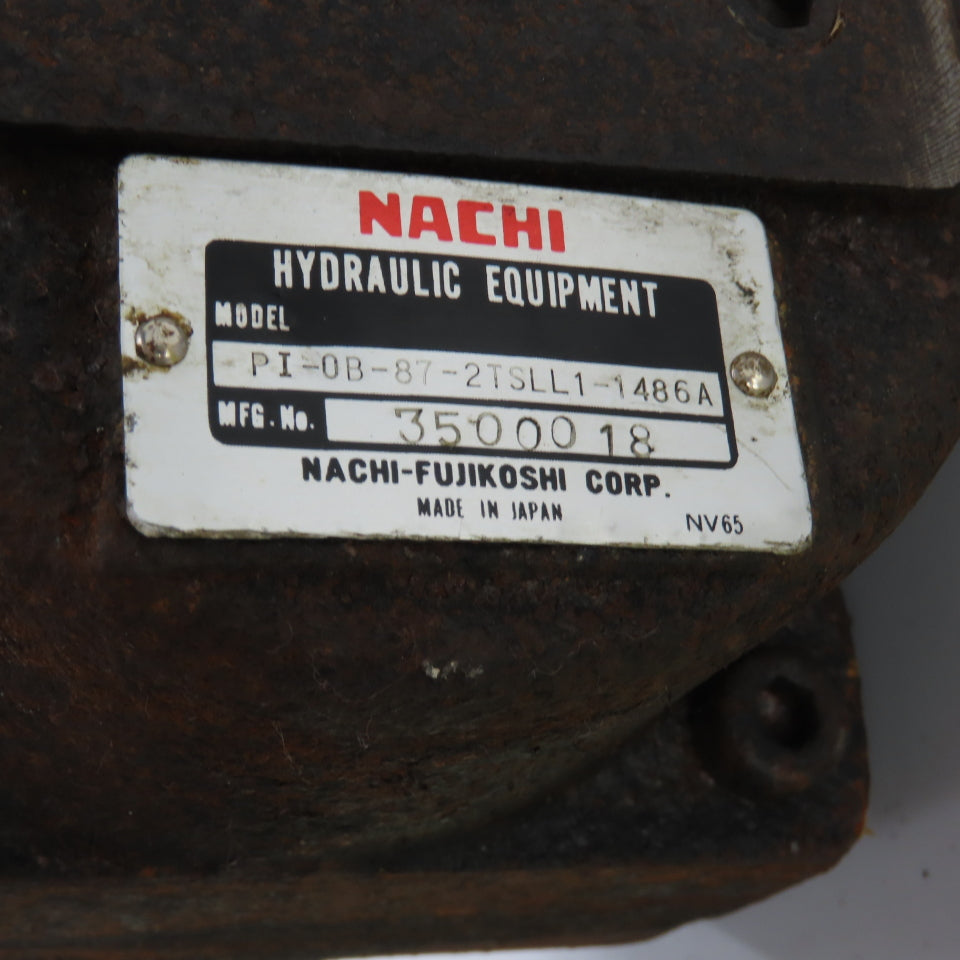 Nachi PI-0B-87-2TSLL1-1486A Hydraulic Index Motor W/ 2 Solenoid Valves