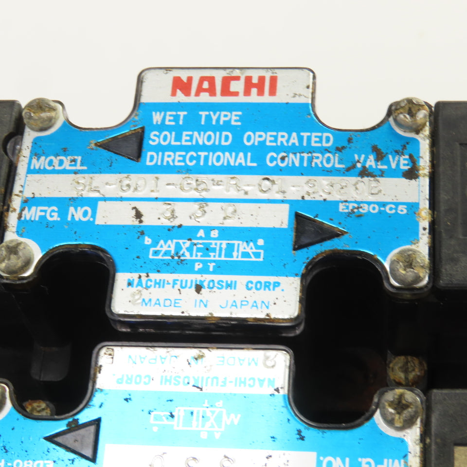 Nachi PI-0B-87-2TSLL1-1486A Hydraulic Index Motor W/ 2 Solenoid Valves