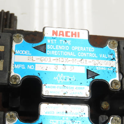 Nachi PI-0B-87-2TSLL1-1486A Hydraulic Index Motor W/ 2 Solenoid Valves