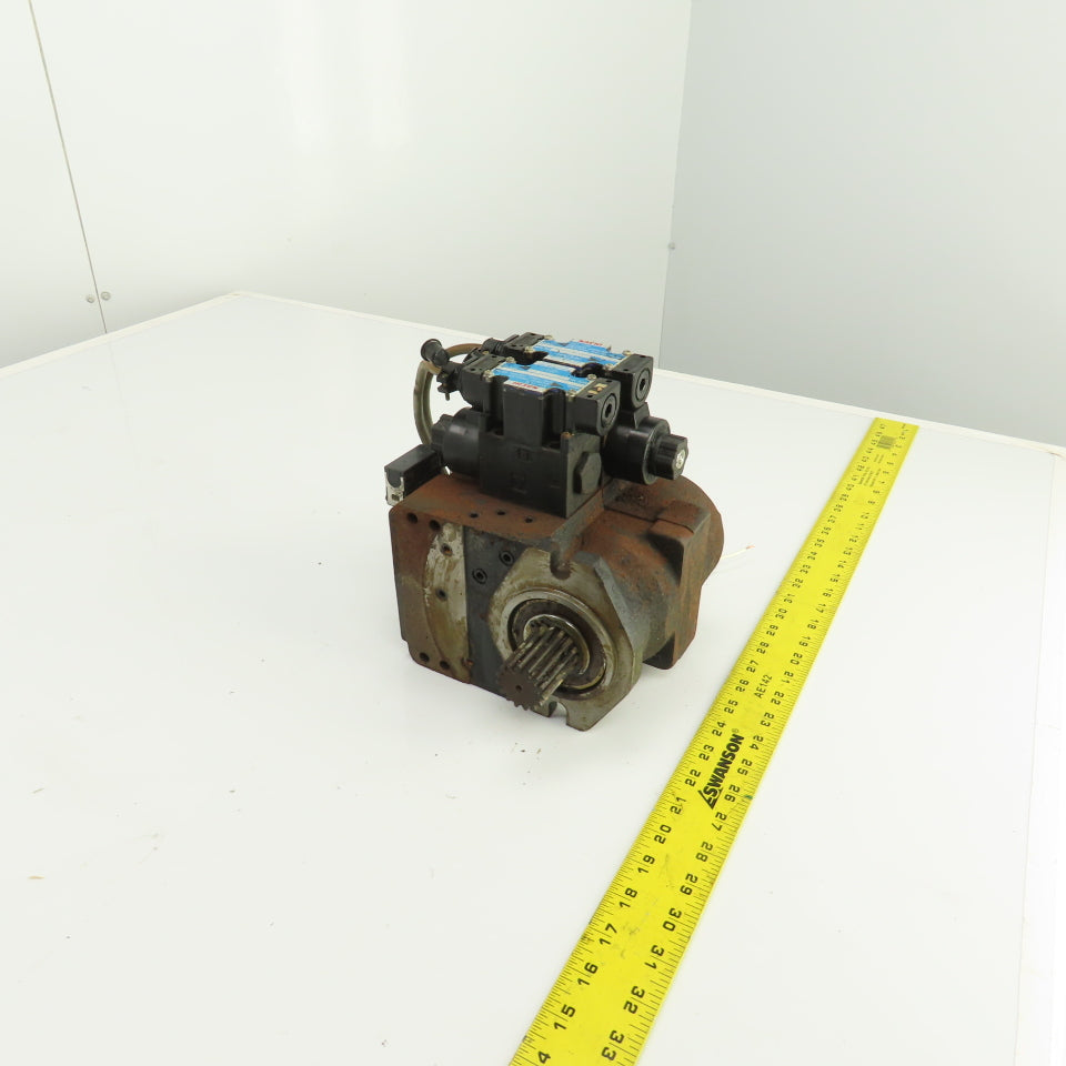Nachi PI-0B-87-2TSLL1-1486A Hydraulic Index Motor W/ 2 Solenoid Valves