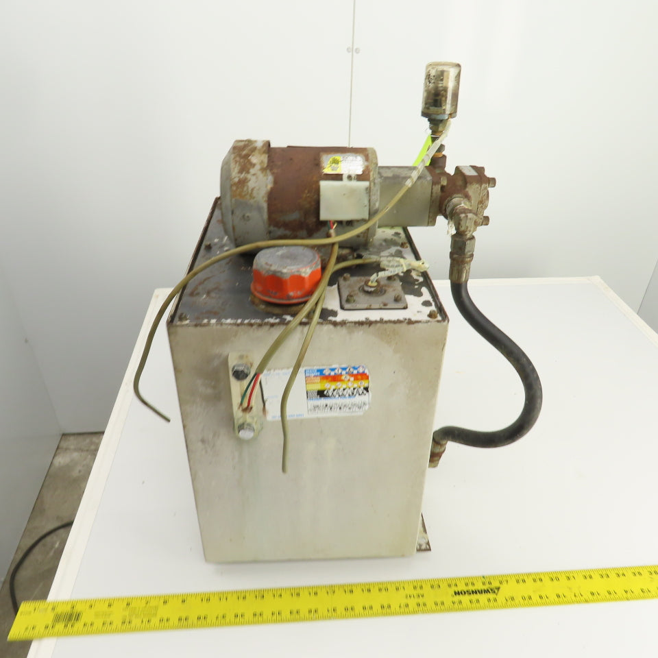 Mitsubishi SF-JR 10 Gallon 0.4kW Hydraulic Power Unit 200-220V 3PH 1700RPM