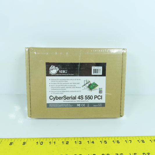 Siig CyberSerial 4S 550 PCI PCI Board With 4 16550 Serial Ports (Sealed)