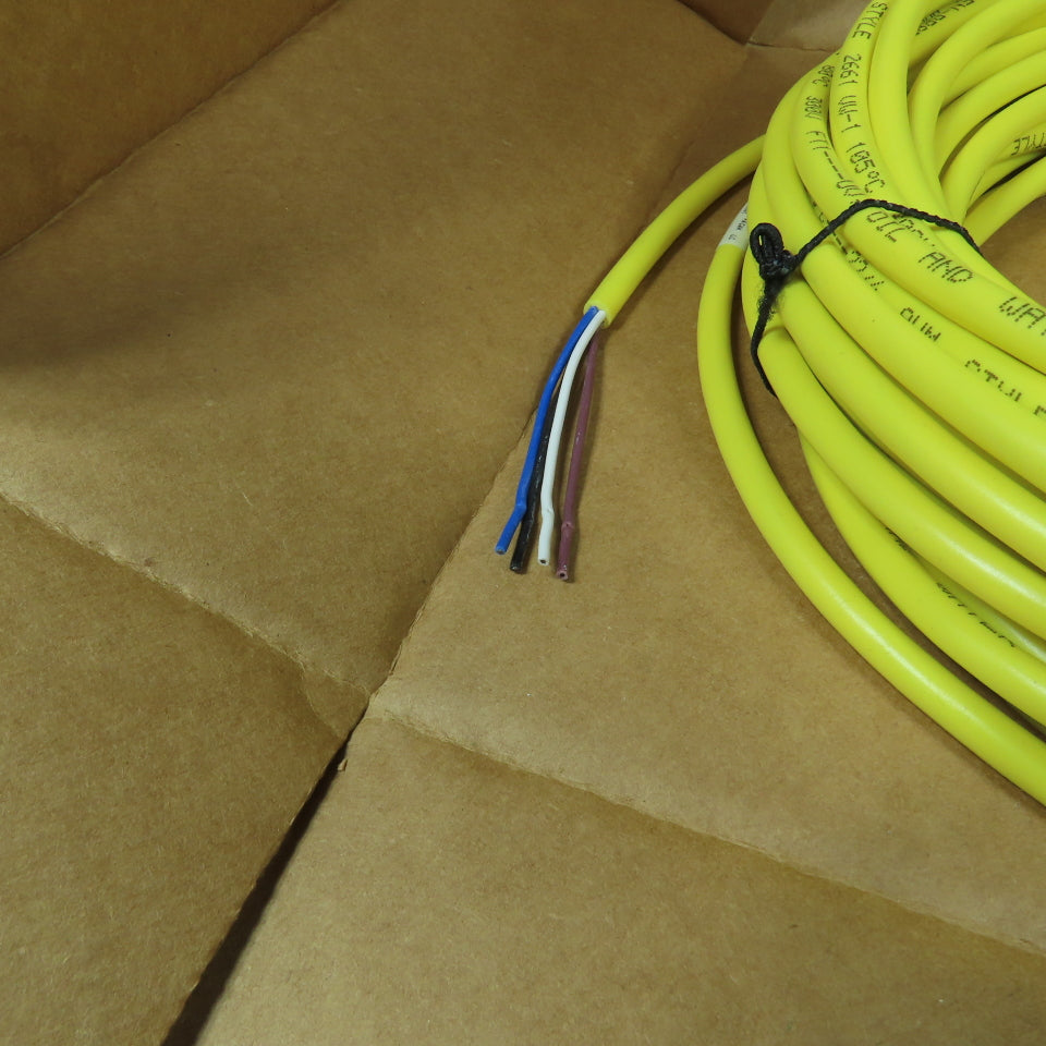 Allen Bradley 889D-F4AC-15 Ser B 15 Meter Straight QD Cordset 4-Pin DC Micro